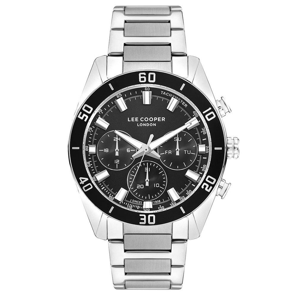 

Lee cooper men's watch, multifunction, stainless steel strap, 44mm, lc07948. 350 - silver