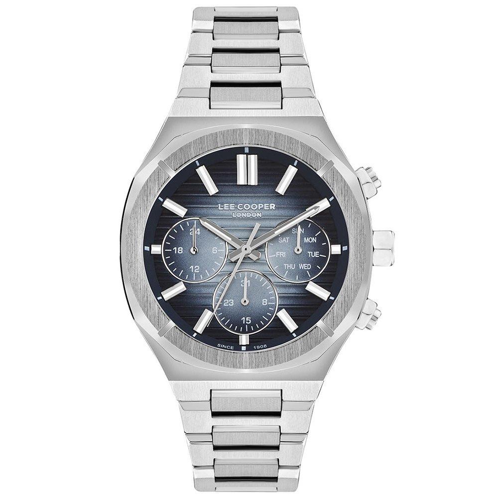 

Lee cooper men's watch, multifunction, stainless steel strap, 43mm, lc07959. 390 - silver