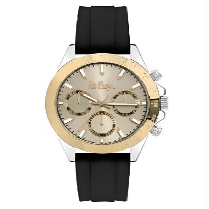 

Lee cooper men's watch, analog, silicone strap, 42mm, lc07964. 211 - black