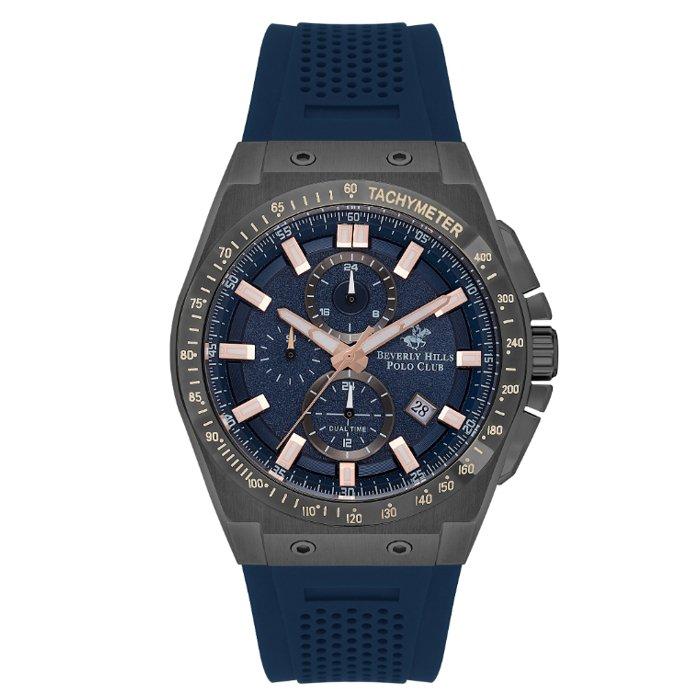 

Beverly hills polo men's watch, multifunction, silicone strap, 47mm, bp3541x. 099 - dar...