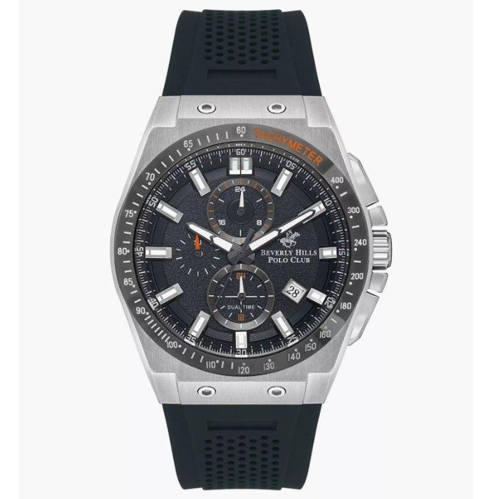 

Beverly hills polo men's watch, multifunction, silicone strap, 47mm, bp3541x. 399- green