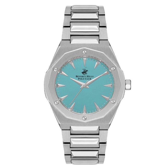 

Beverly hills polo men's watch, multifunction, metal strap, 42mm, bp3554x. 300 - silver