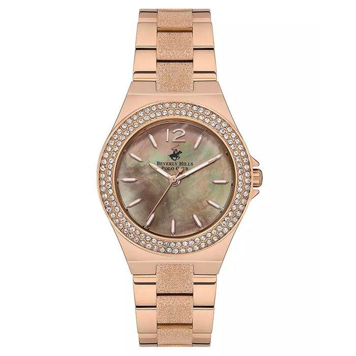 

Beverly hills polo women's watch, analog, metal strap, 32. 5mm, bp3591x. 520 - silver/r...
