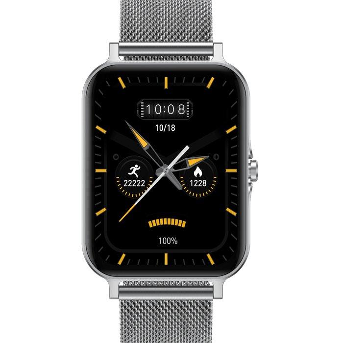 

G-tab smart watch ft7, 1. 78-inch, metal strap - silver