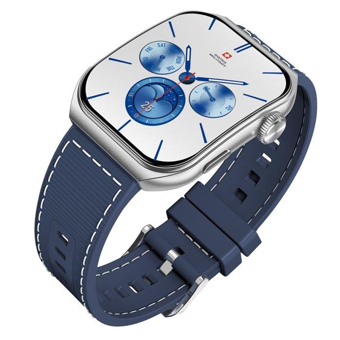 

Swiss military alps 3 smart watch, 1. 96-inch amoled display – blue