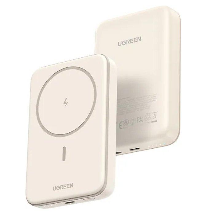 

Ugreen 10000mah magnetic wireless, 15w power bank, pb561 - beige