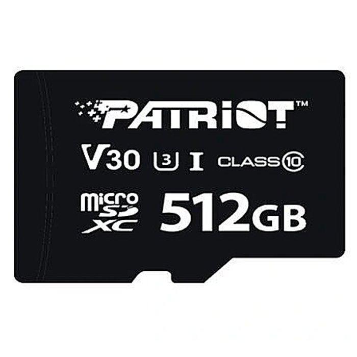 

Patriot 512gb vx series uhs-i microsdxc memory card, psf512gvx31mcx - black