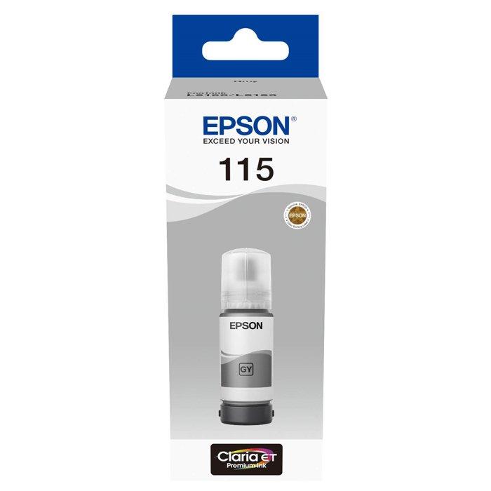 

Epson 115 ecotank l8160 pigment grey ink bottle, 70ml