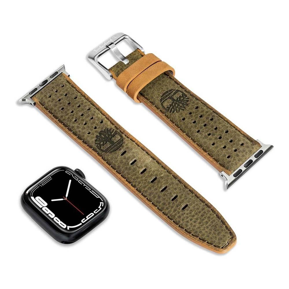

Timberland leather strap for apple watch 45/44/42mm, tdoul0000602- green