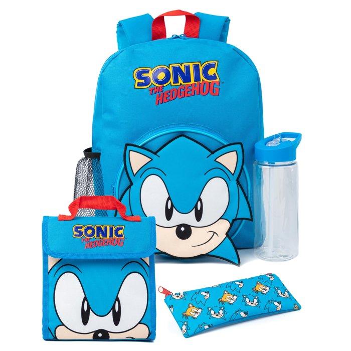 

Vanilla underground sonic the hedgehog 4 piece backpack kids bottle lunch bag pencil ca...