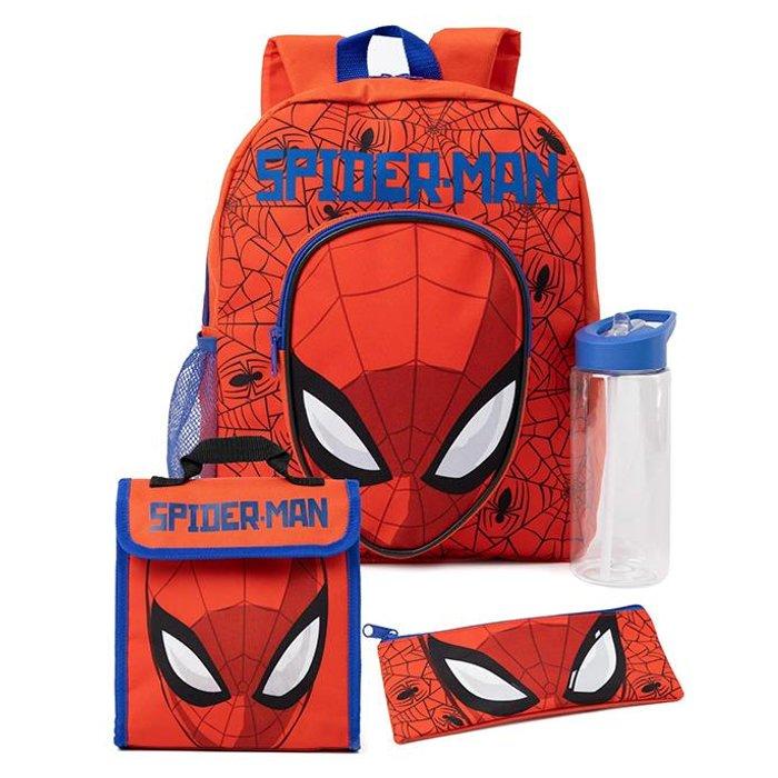 

Vanilla underground marvel spider-man 4 piece kids backpack set, a55159 - red
