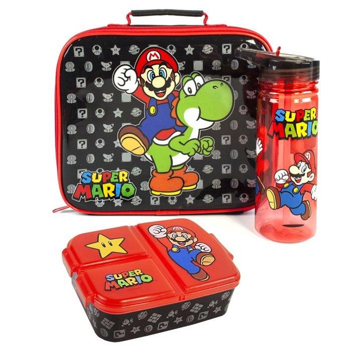 

Vanilla underground super mario kids 3 piece lunch bag set, a53967 - red