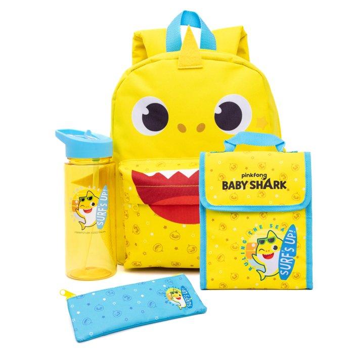 

Vanilla underground baby shark kids 4 piece backpack set, a54632 - multicolored
