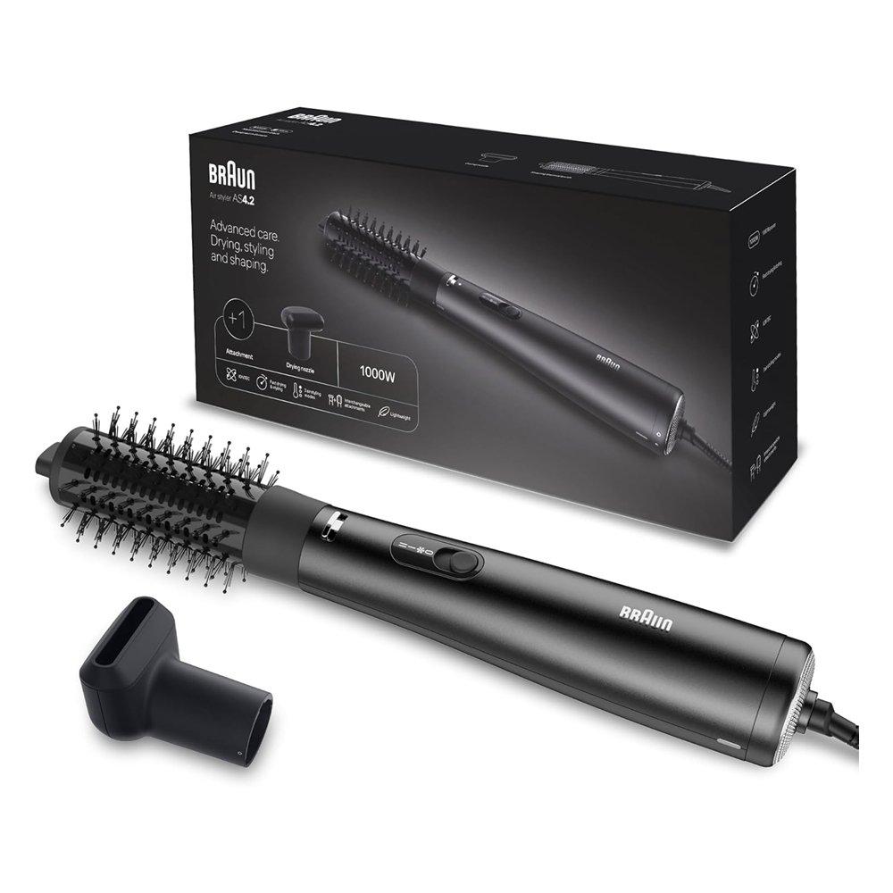 

Braun 3in1 air styler for drying and styling with 2 attachment drying nozzle and paddle...