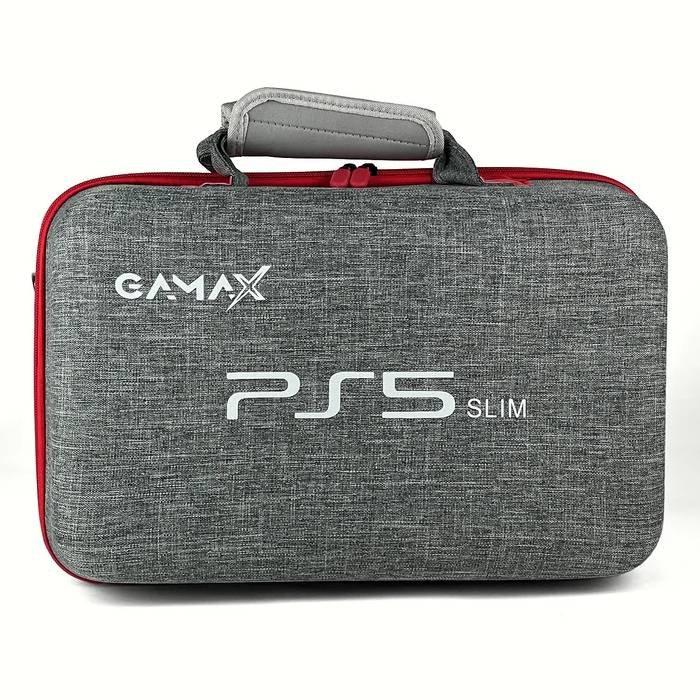 

Gamax edtion 1 storage bag for playstation 5 slim, strg-ed1-ps5slmgry - gray