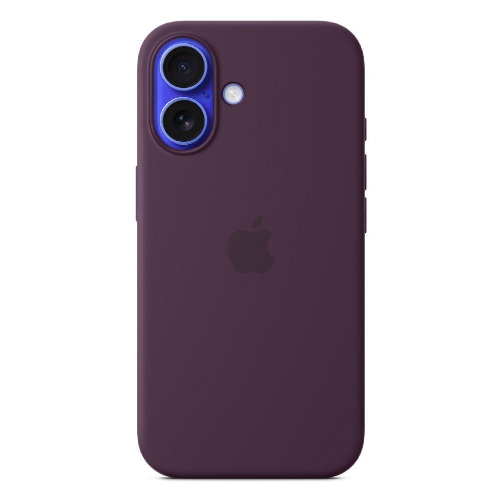 

Apple iphone 16 silicone case with magsafe - plum