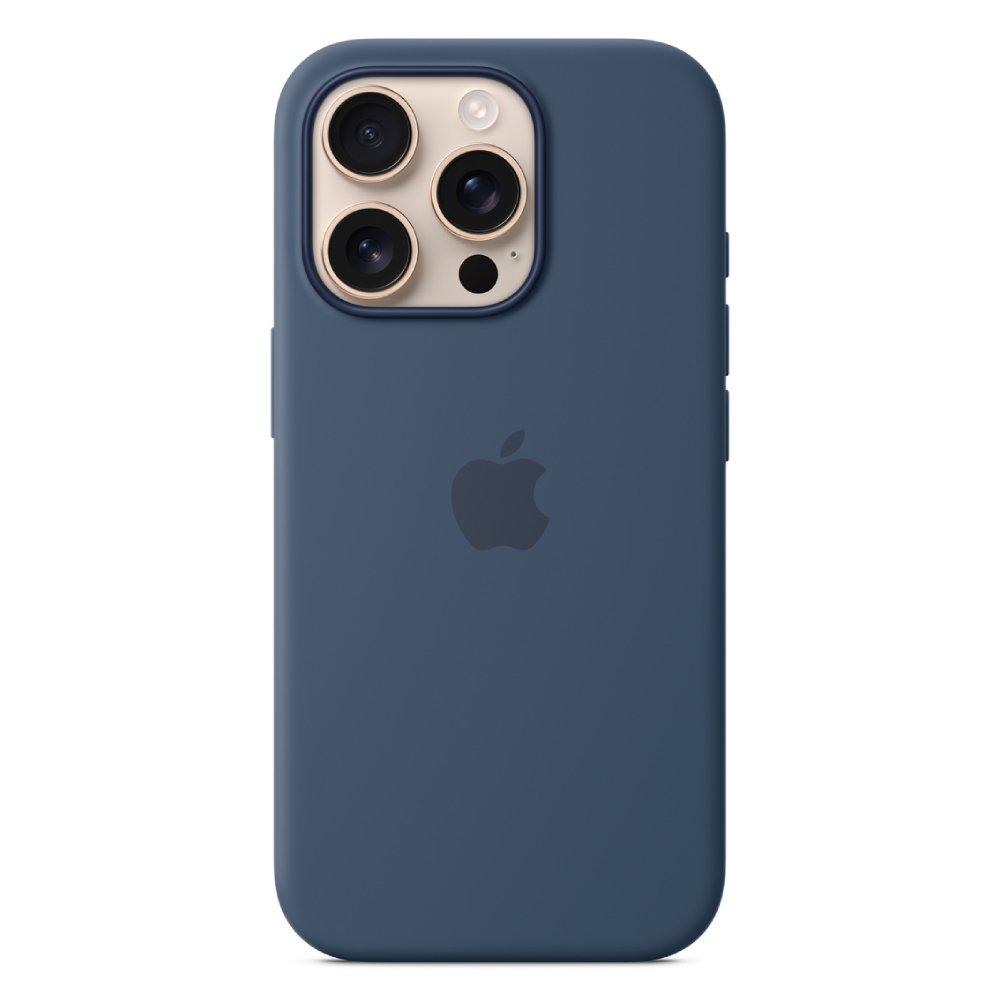 

Apple iphone 16 pro silicone case with magsafe - denim
