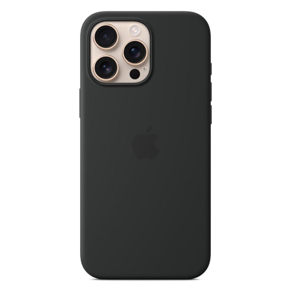 

Apple iphone 16 pro max silicone case with magsafe - black