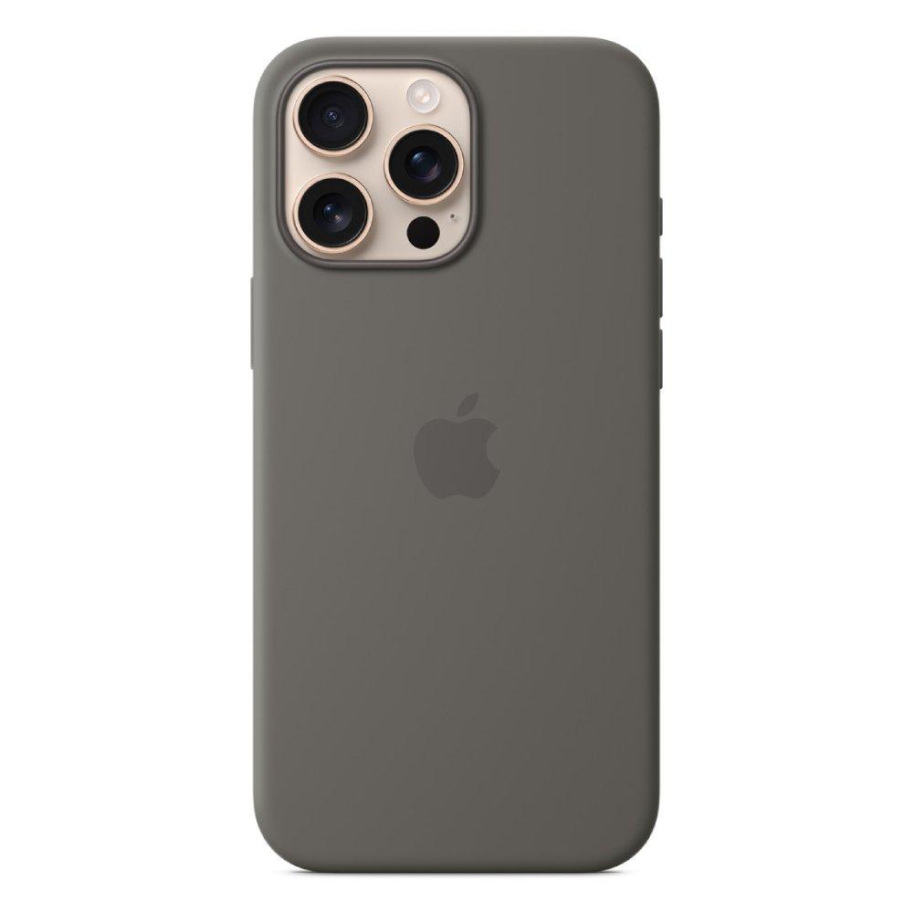 

Apple iphone 16 pro max silicone case with magsafe - stone gray