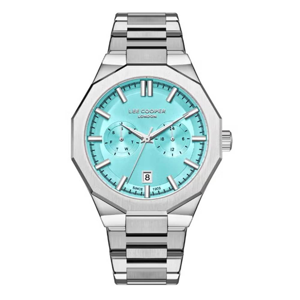 

Lee cooper watch for men, multi function, 44mm, metal strap, lc08068. 390 - silver