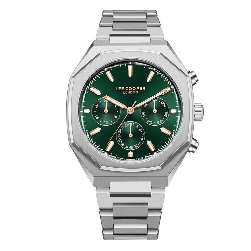 

Lee cooper watch for men, multi function, 43mm, metal strap, lc08045. 370 - silver