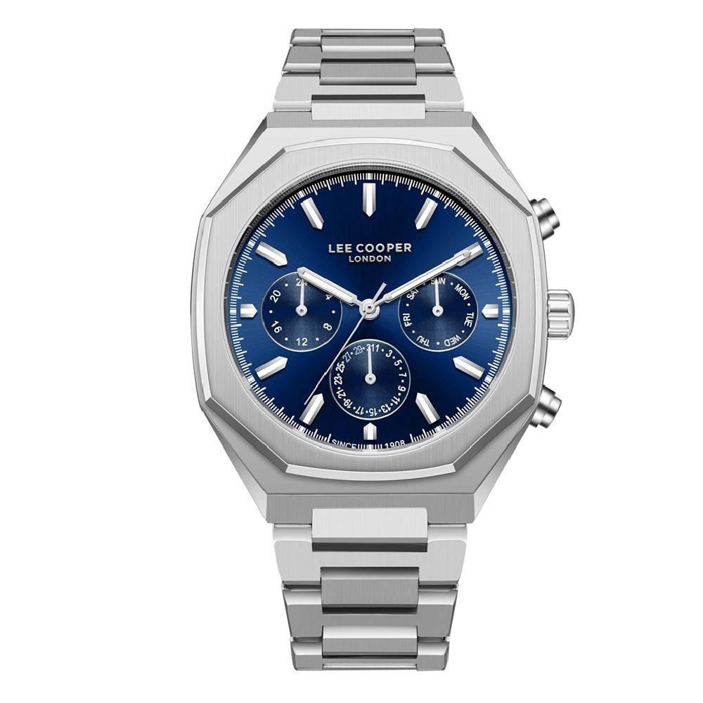 

Lee cooper watch for men, multi function, 43mm, metal strap, lc08045. 390 - silver