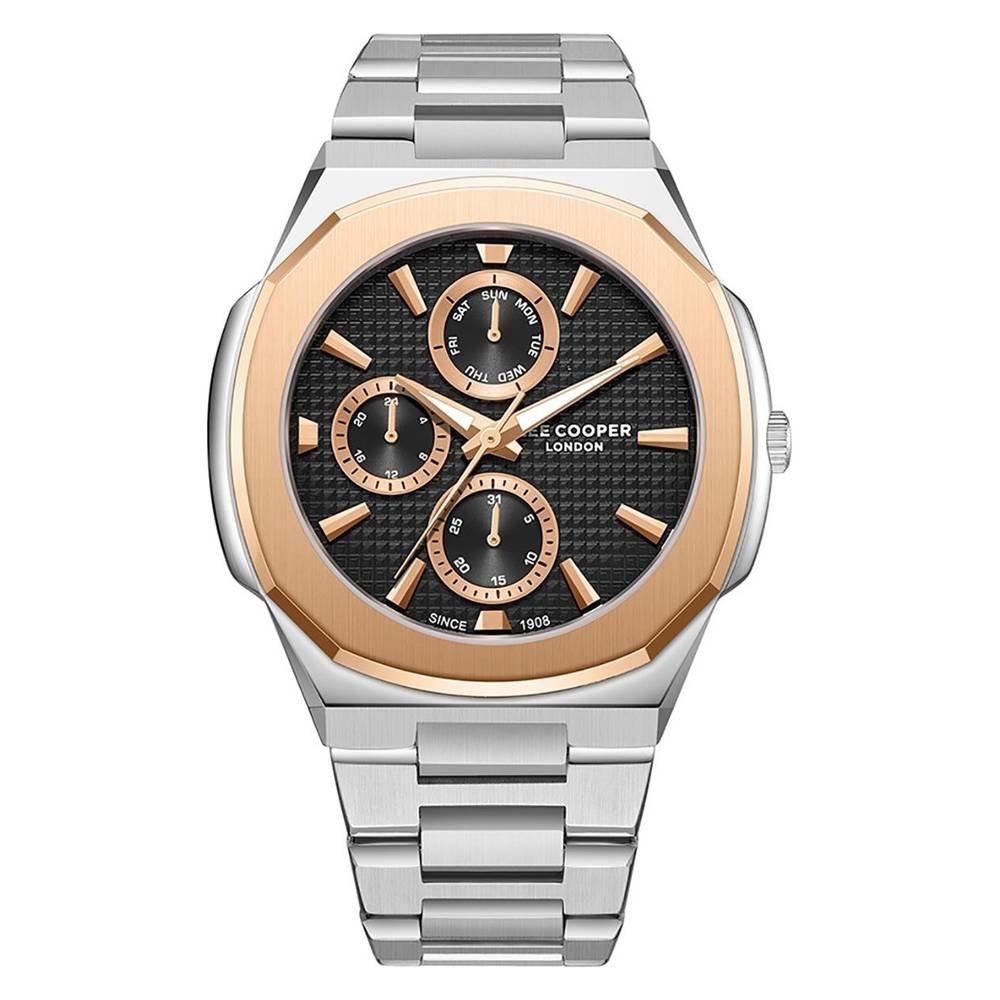 

Lee cooper watch for men, multi function, 45mm, metal strap, lc08047. 550 - silver