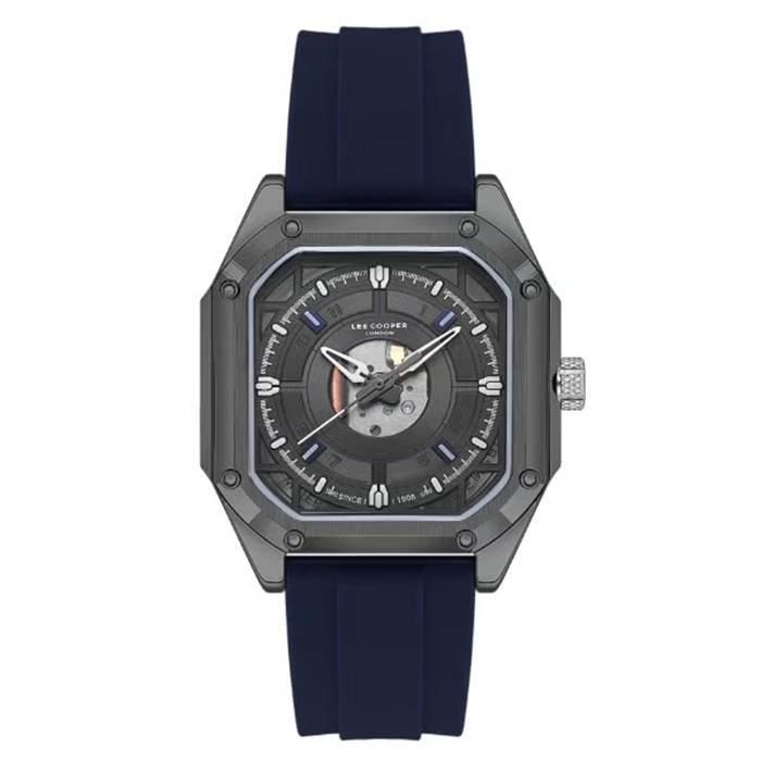 

Lee cooper watch for men, multi function, 37mm, silicone strap,lc08061. 069 - blue