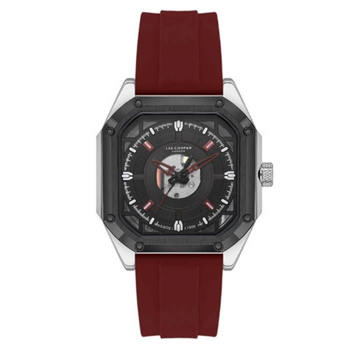 

Lee cooper watch for men, multi function, 37mm, silicone strap, lc08061. 388 - dark red