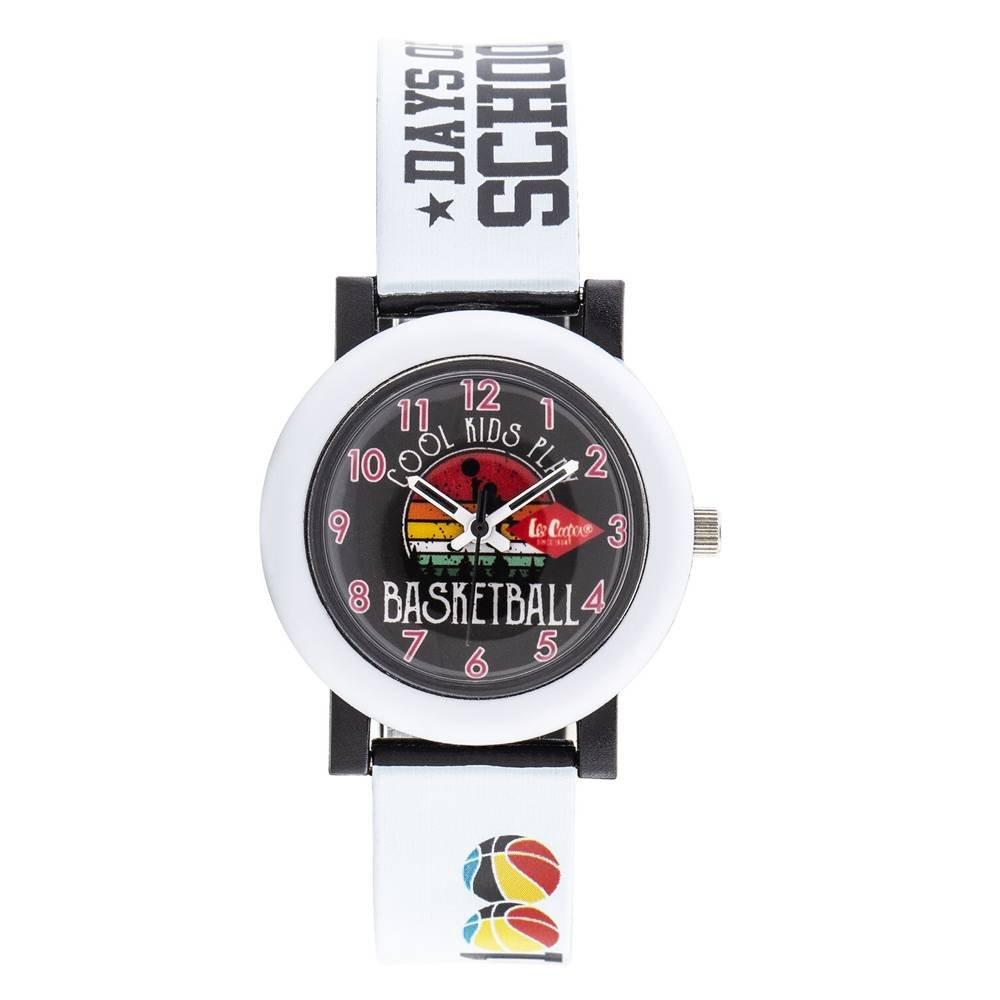 

Lee cooper kid's watch, analog, silicone strap, 30mm, lc. K. 2. 653 - white
