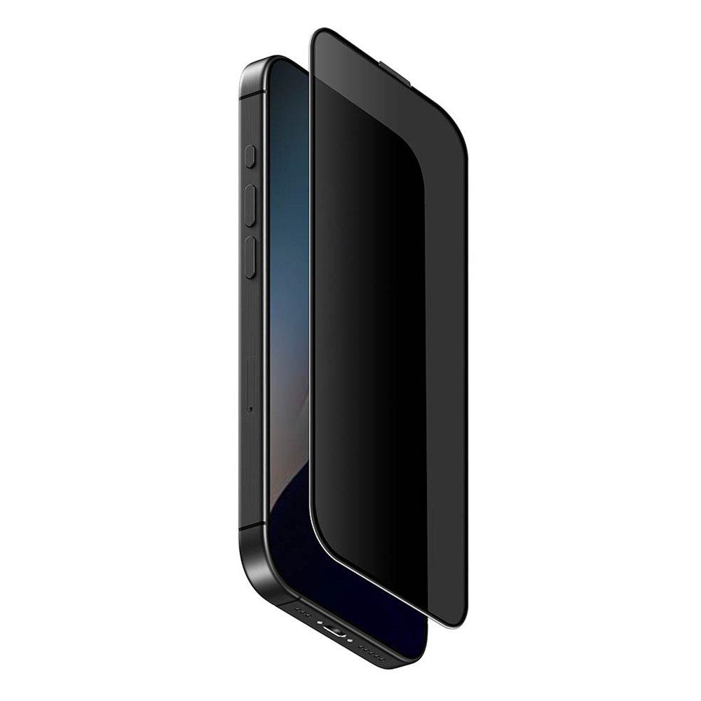 

Uniq optix privacy iphone 16 pro glass screen protector – black