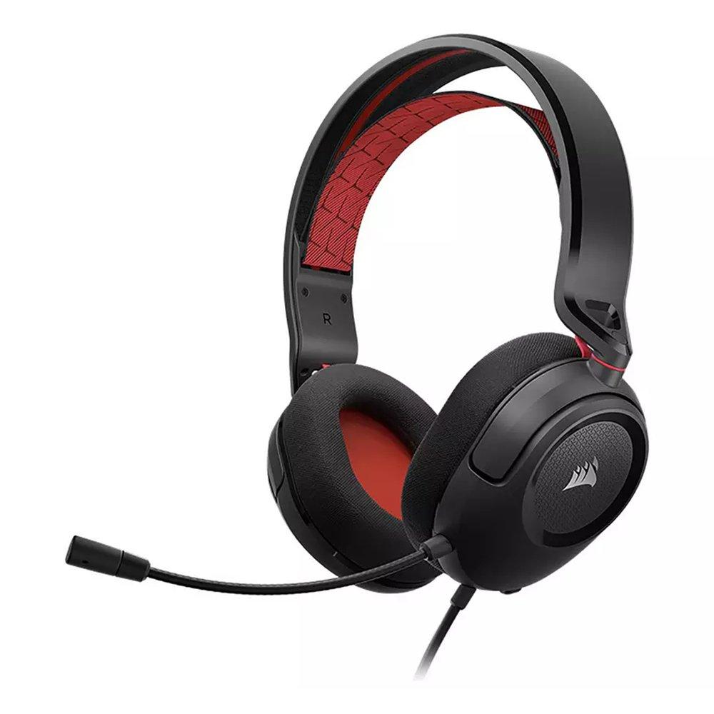 

Corsair hs35 v2 multiplatform wired gaming headset, ca-9011384-eu - red