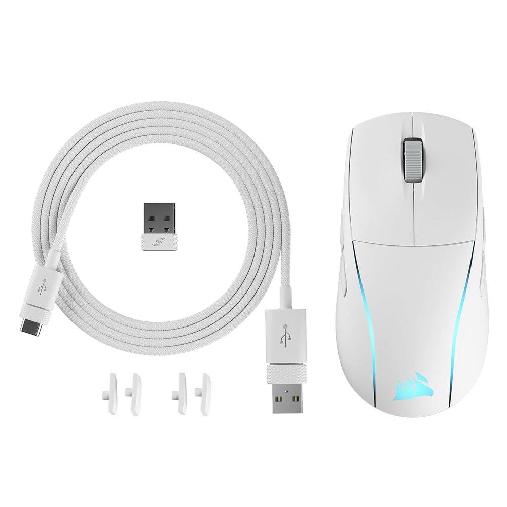 

Corsair elite rgb wireless gaming mouse, ch-931d011-ap - white