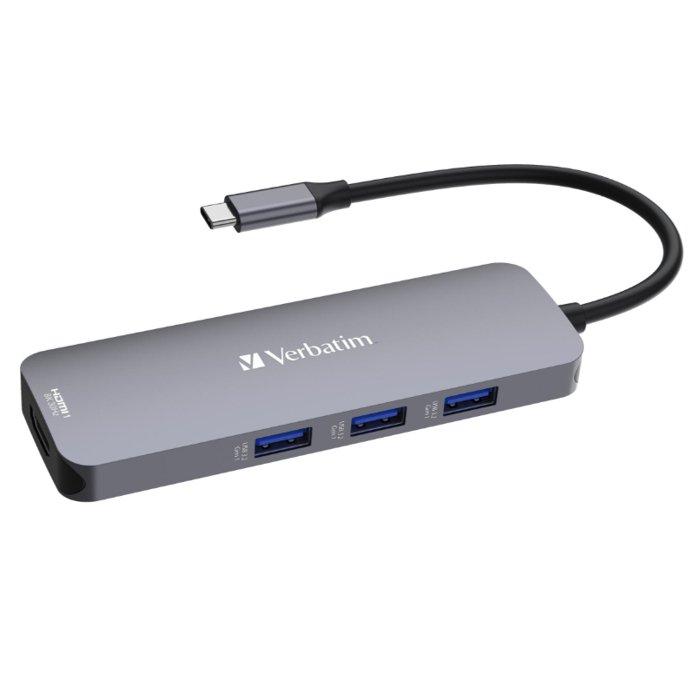 

Verbatim usb-c pro 8-in-1 docking station, 32151 - silver