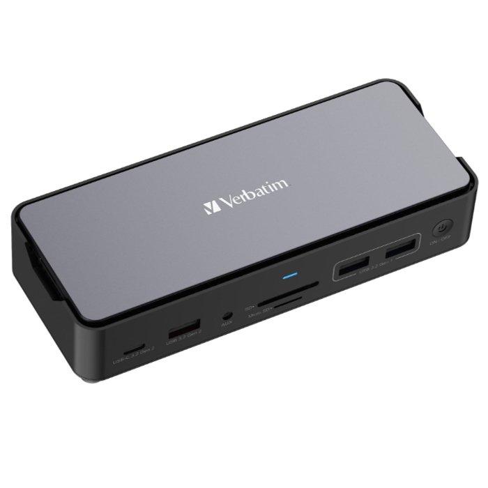 

Verbatim usb-c pro docking station 15 with ssd slot, 32173 - silver