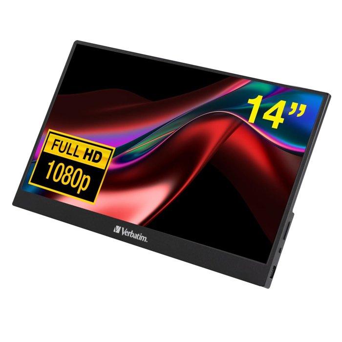 

Verbatim portable touchscreen monitor full hd ips 1080p 14", 49591 - black