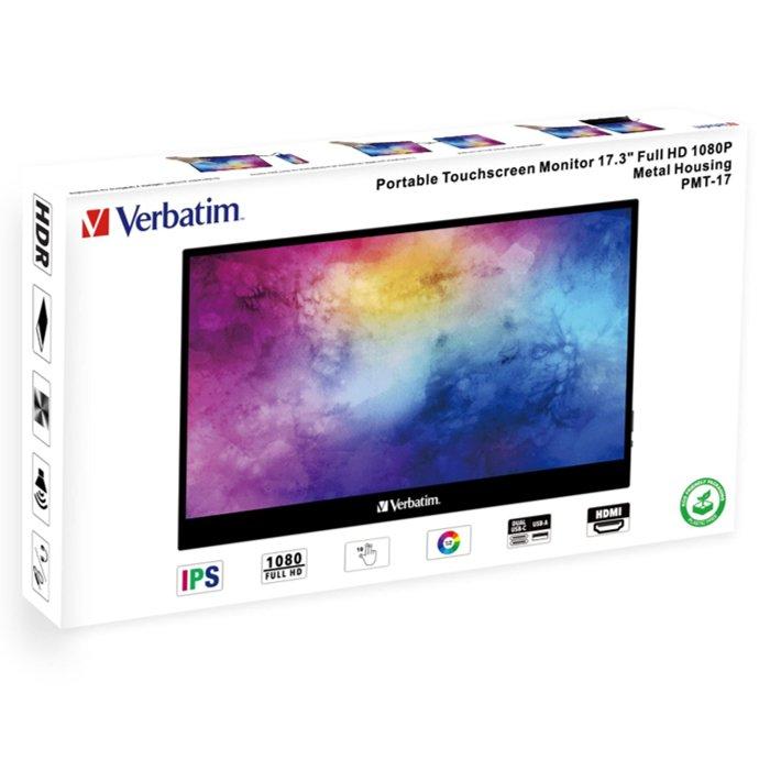 

Verbatim portable touchscreen monitor 17. 3” full hd 1080p, 49593, pmt-17 - black