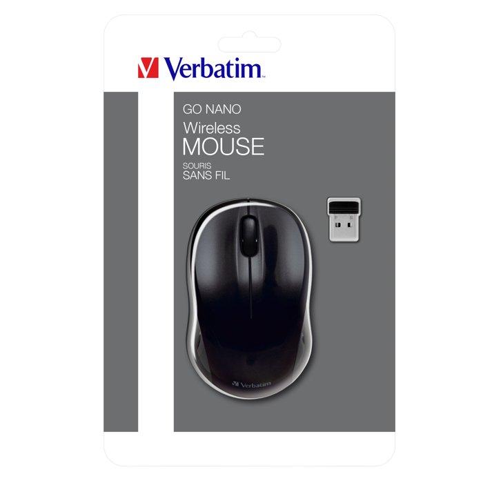

Verbatim go nano wireless mouse, 3 button - black