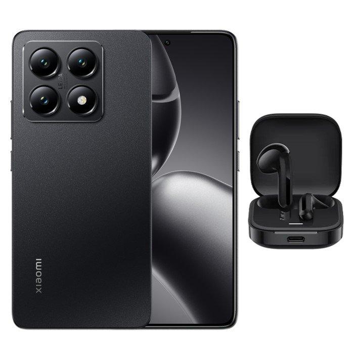 

Pre order xiaomi 14t 5g phone, 6. 67", 512gb, 12gb ram - black + redmi buds 6 active