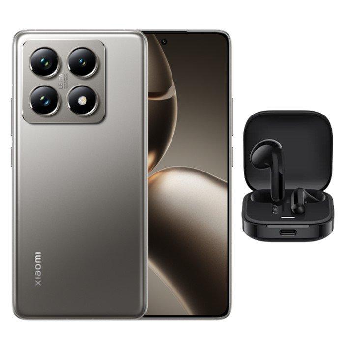 

Pre order xiaomi 14t 5g phone, 6. 67", 512gb, 12gb ram - grey + redmi buds 6 active