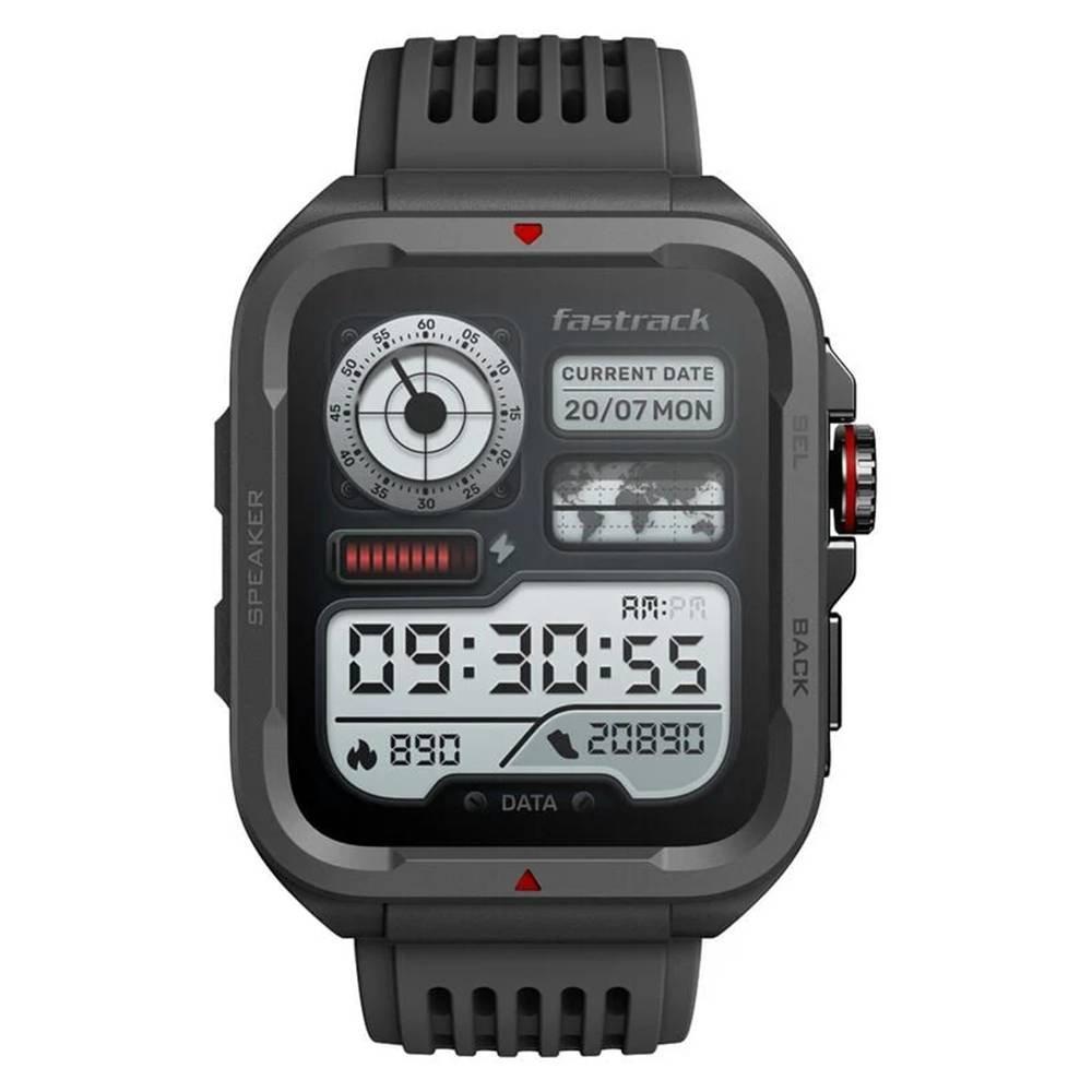 

Fastrack active smart watch silicone strap, 38101pp01- black