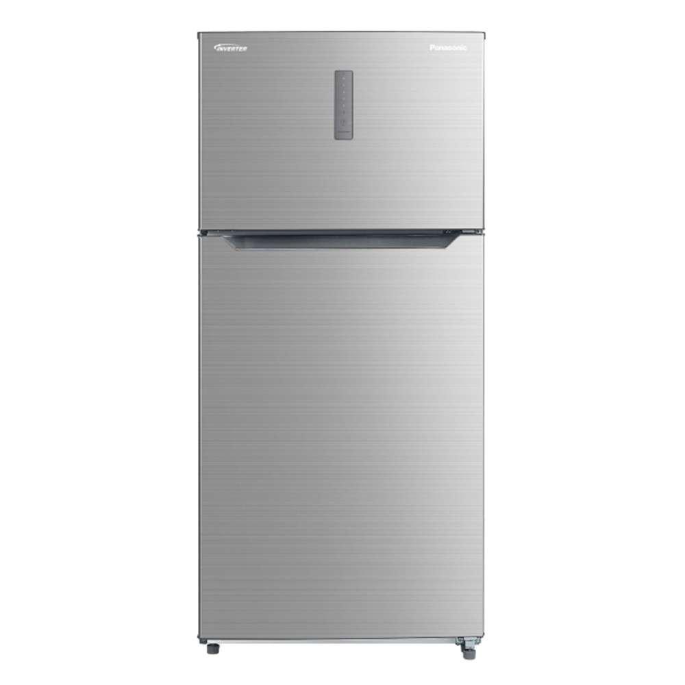 

Panasonic top mount refrigerator, 650 litres, 22. 9 cft, nr-bc833msas - silver