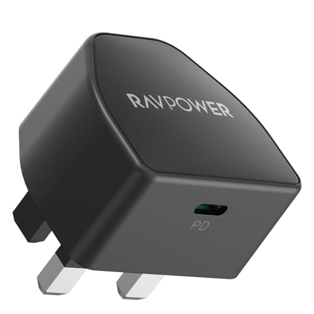 

Ravpower 20w wall charger with usb-c to usb-c cable, rp-pc1032 – black