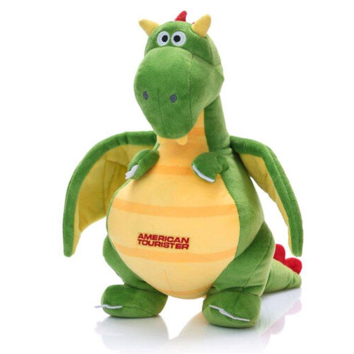 

American tourister kiztopia 2-ways dragon pillow, qw9x46002 - green/yellow