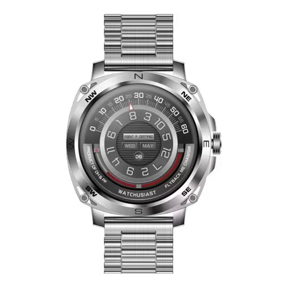 

Fastrack radiant fx3 smart watch metal strap, 3. 63 cm amoled display, 38124sm01- silver