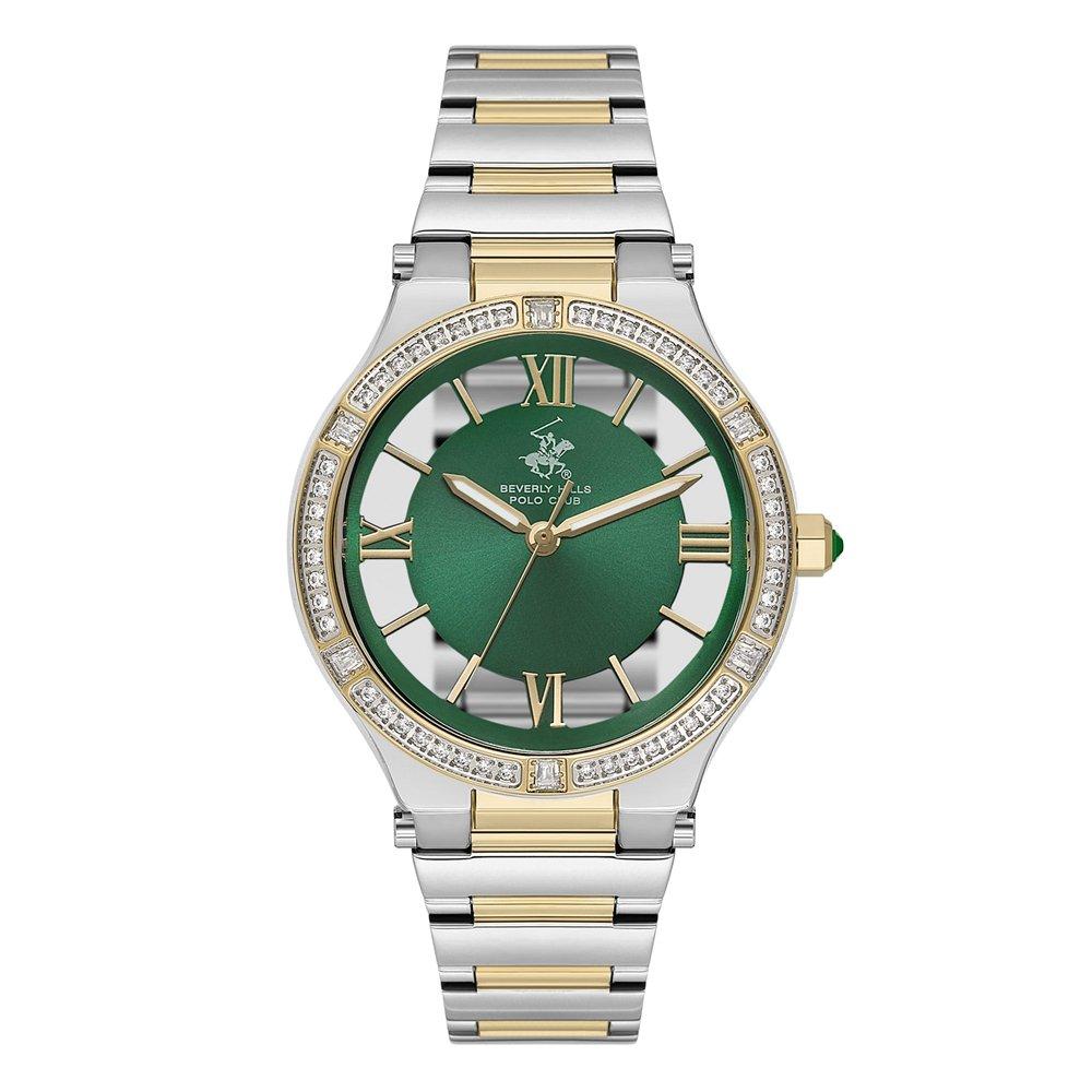 

Beverly hills polo women's watch, analog, metal strap, 35mm, bp3630c. 270 - silver