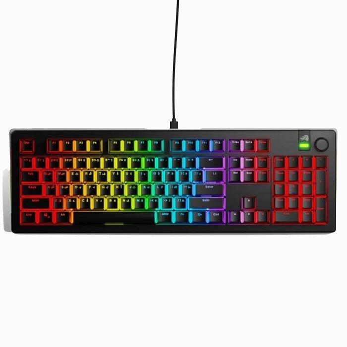 

Glorious gmmk 3 100% prebuilt wired ar mechanical gaming keyboard - black