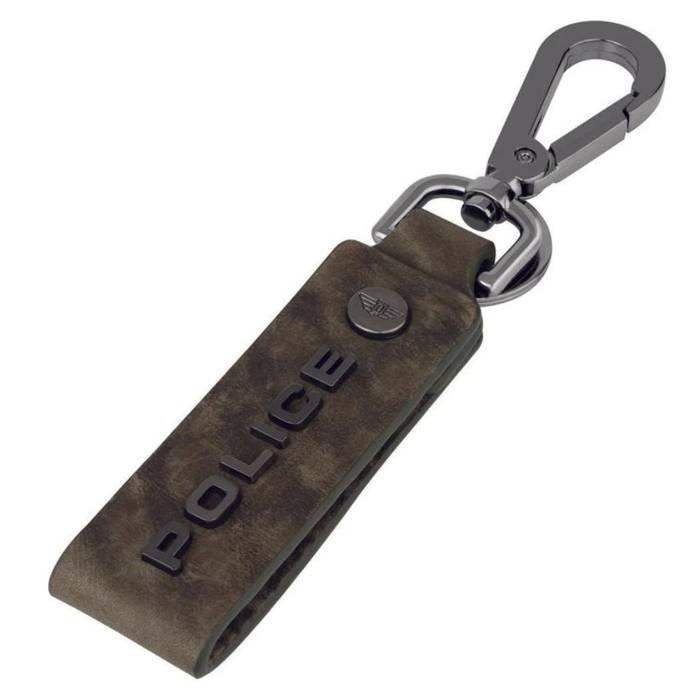 

Police leather droid men's key ring, pa40077krgr - green