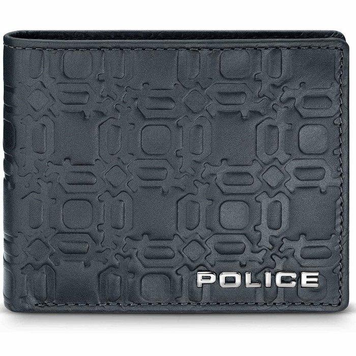

Police genuine dario leather wallet with 6 card slots for men, pelgw2204602 - blue