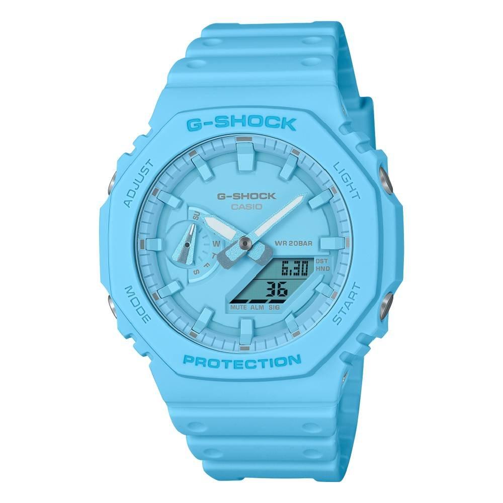 

Casio g-shock youth analog-digital watch, 42. 5 mm, ga-2100-2a2dr – blue